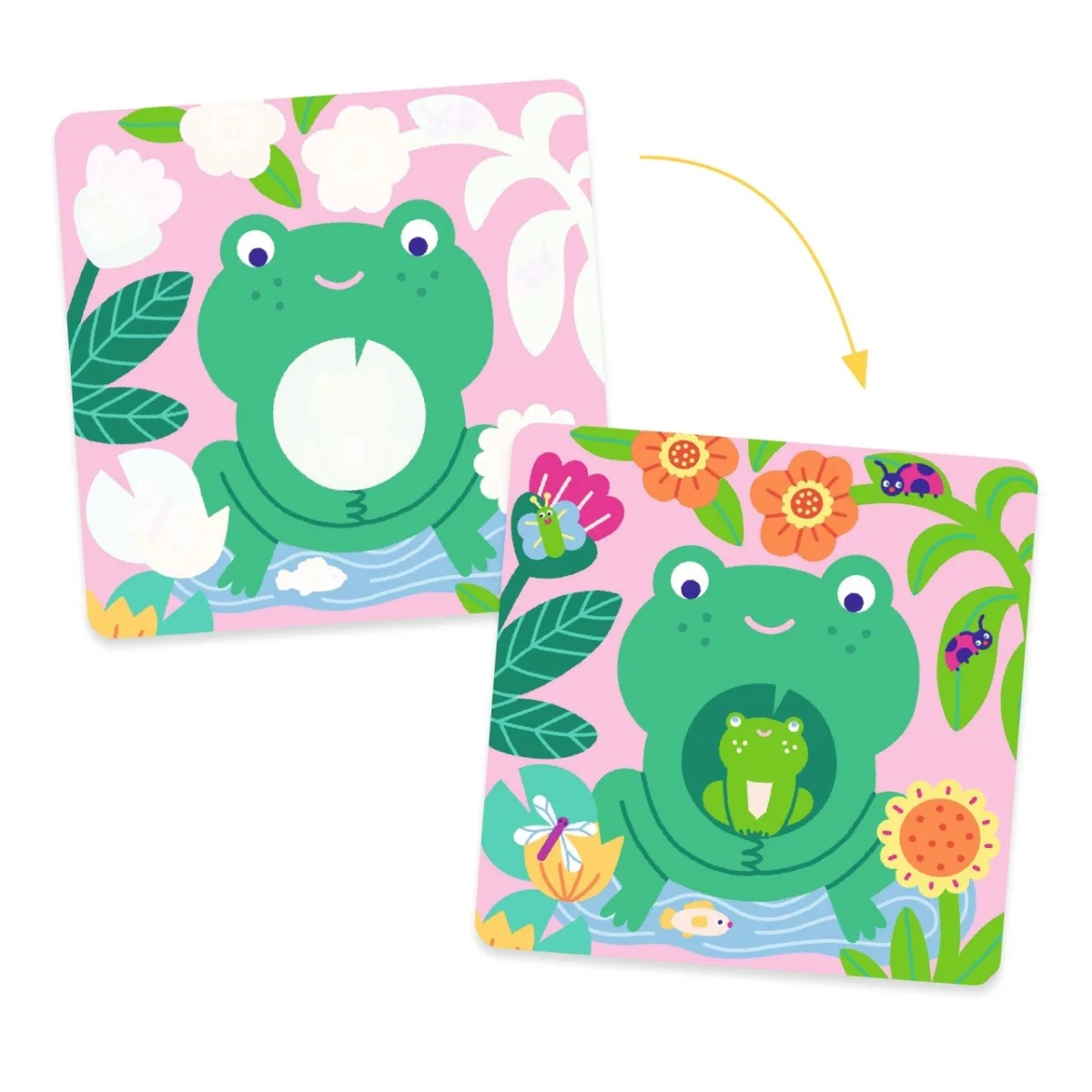 Set pictura cu apa Animale din gradina, Djeco - imagine 2