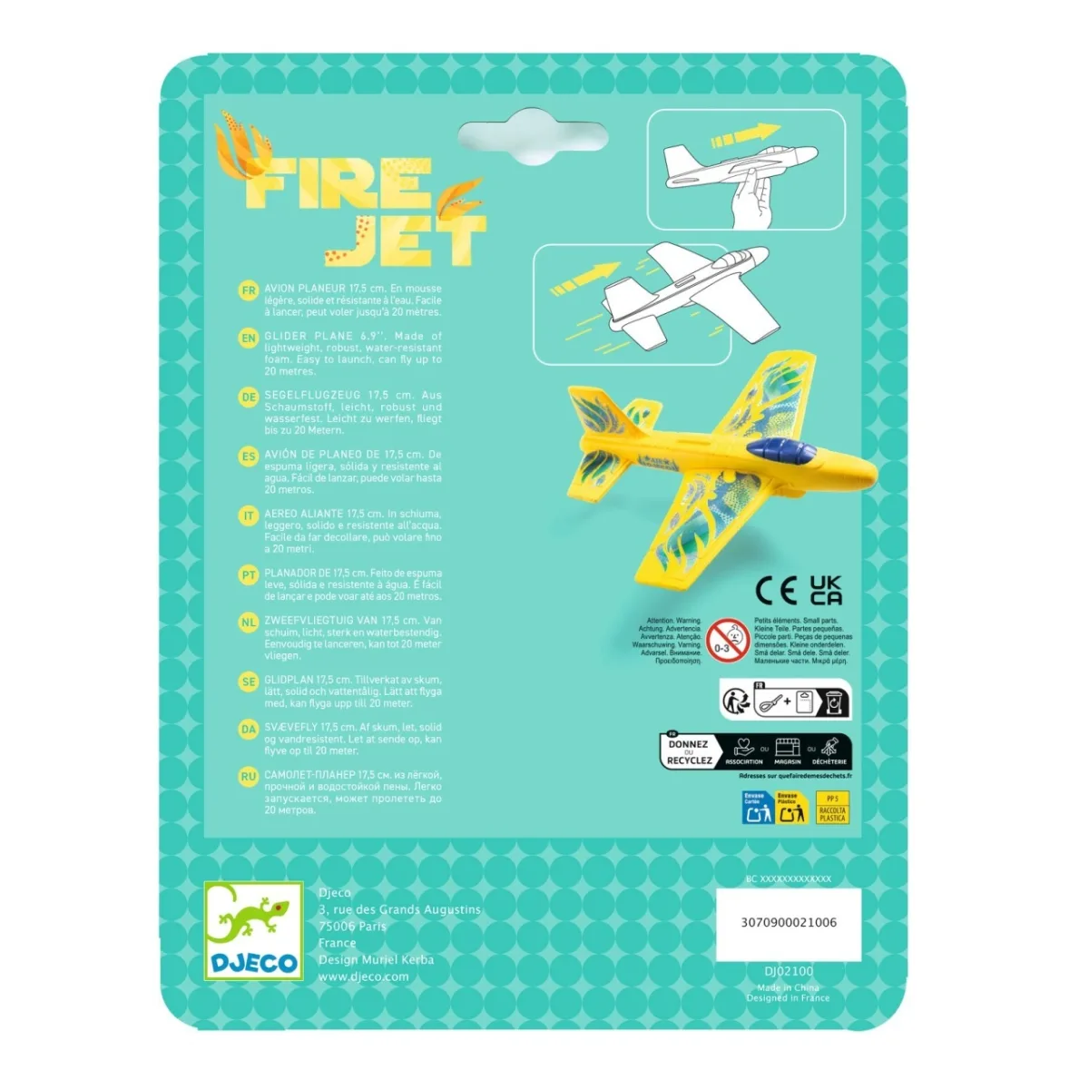 Planor - Avion din spuma, Djeco - imagine 5