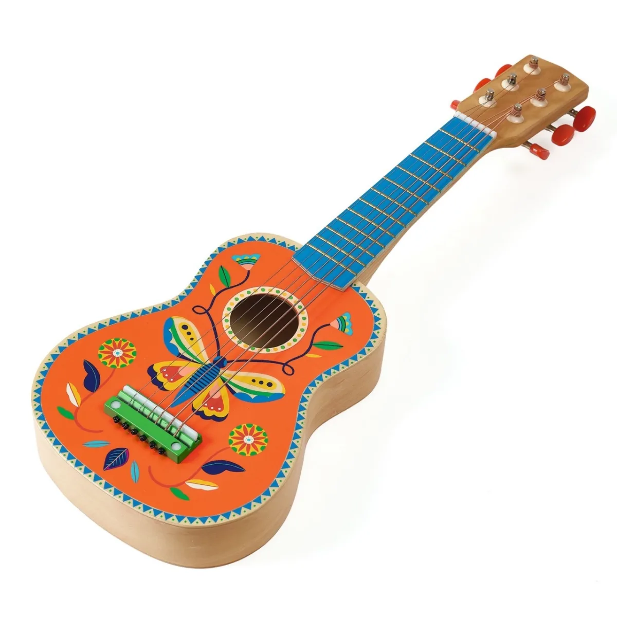 Instrument muzical Chitara din lemn cu 6 corzi, Djeco