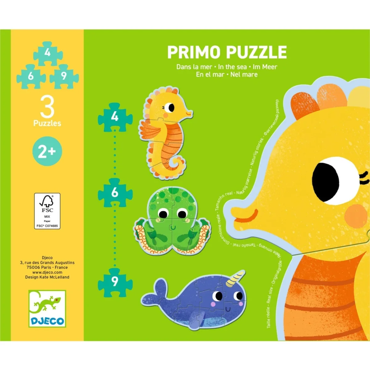 Set puzzle-uri evolutive In ocean, Djeco - imagine 4