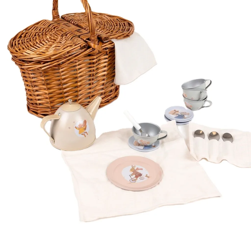 Set de ceai in cos impletit, Egmont Toys