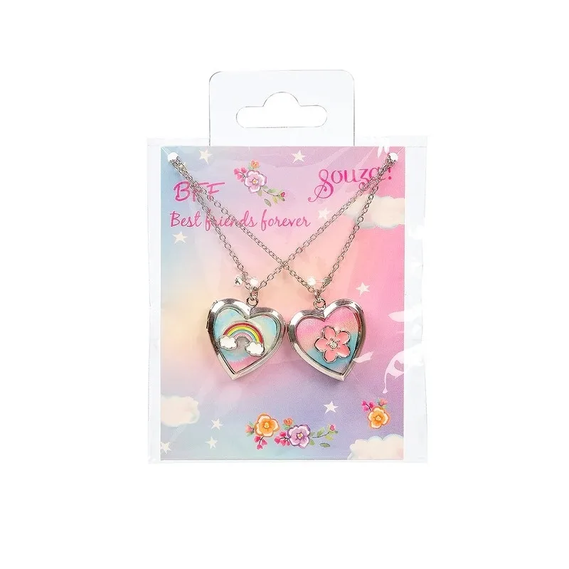 Set doua coliere „Best Friends” cu Inimi, Souza!
