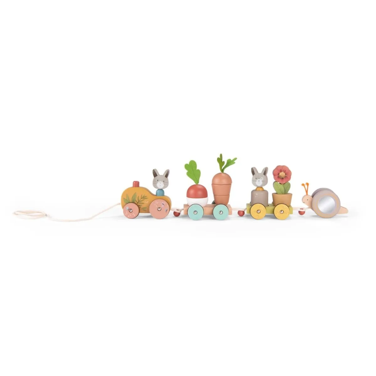 Trenulet din lemn cu activitati, Moulin Roty - imagine 4