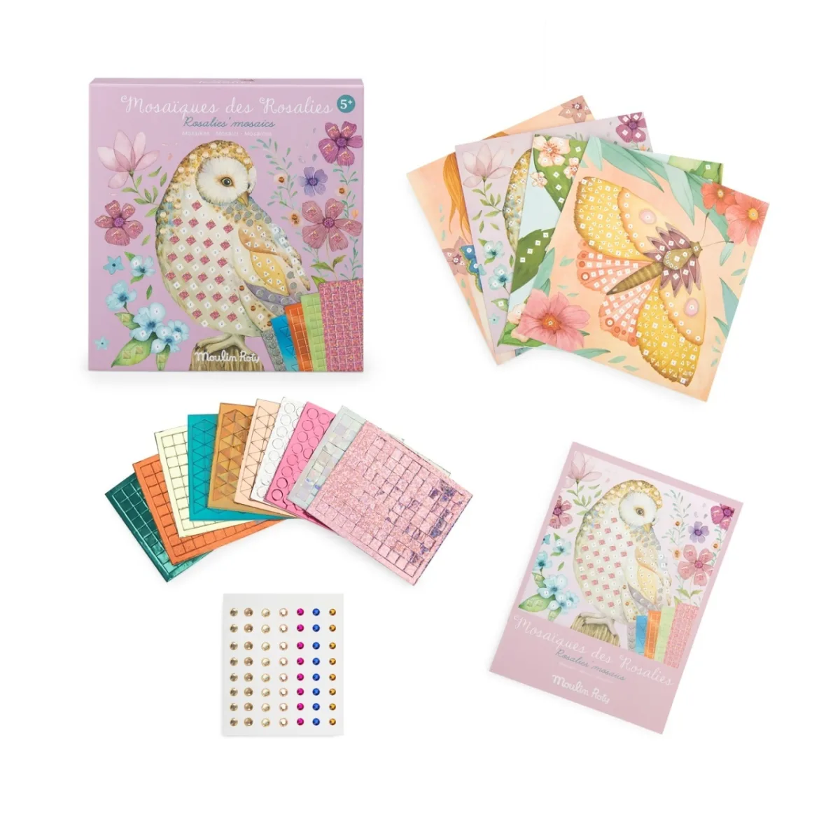 Joc creativ mozaic Les Rosalies, Moulin Roty - imagine 2