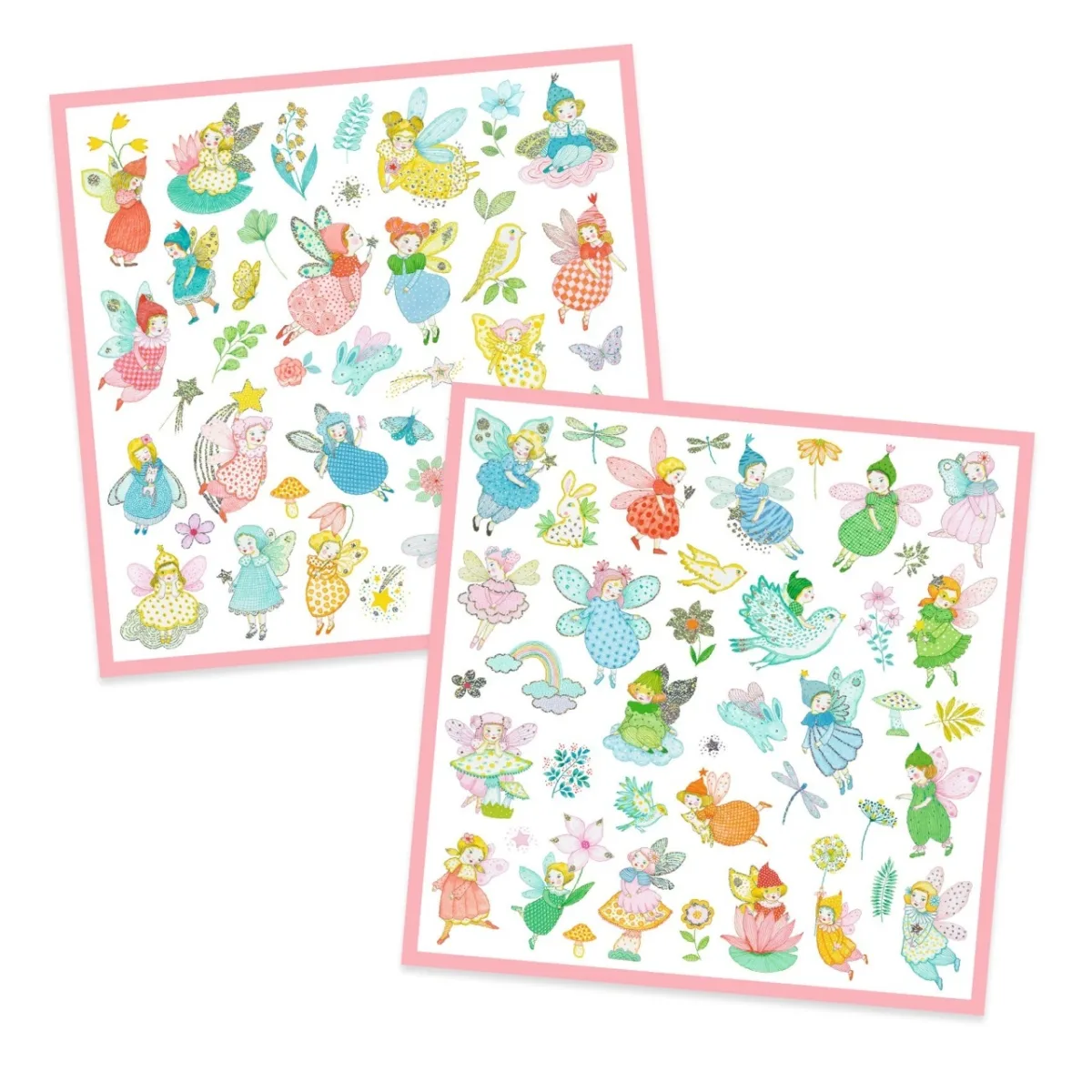 Abtibilduri metalice Zane delicate, Djeco - imagine 3