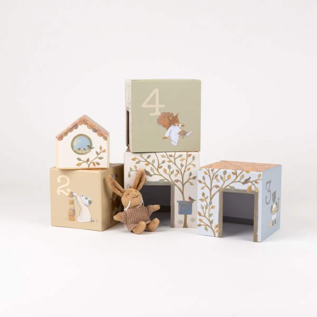 Joc de stivuire Cuburi cu iepuras, Egmont Toys
