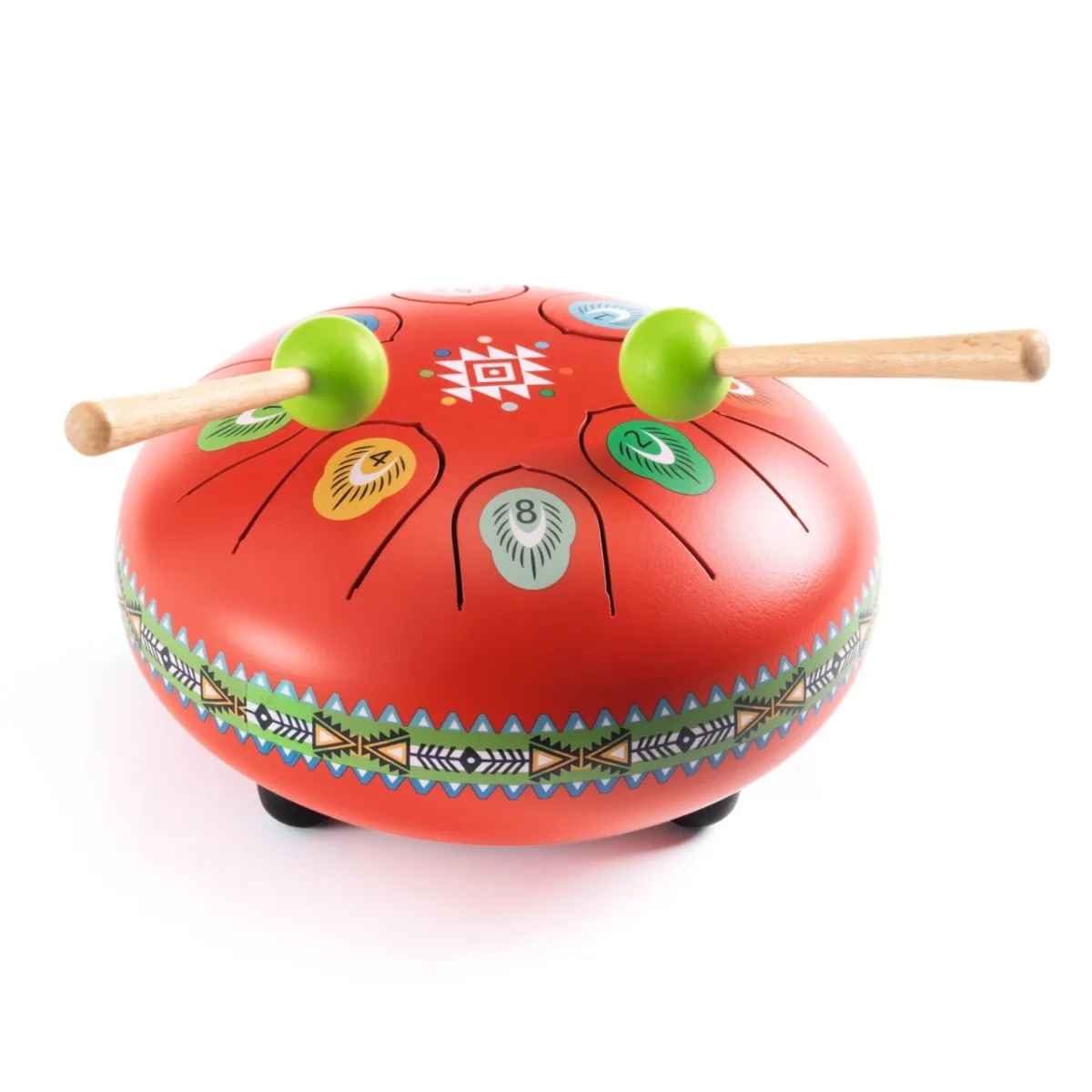 Instrument muzical Toba metalica rosie, Djeco - imagine 3