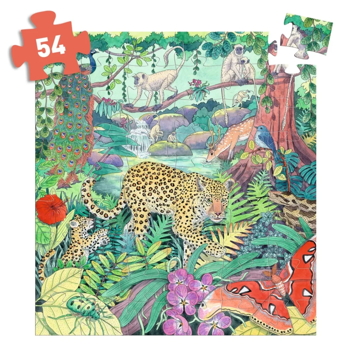 Puzzle Jungla Indiana, Djeco - imagine 3