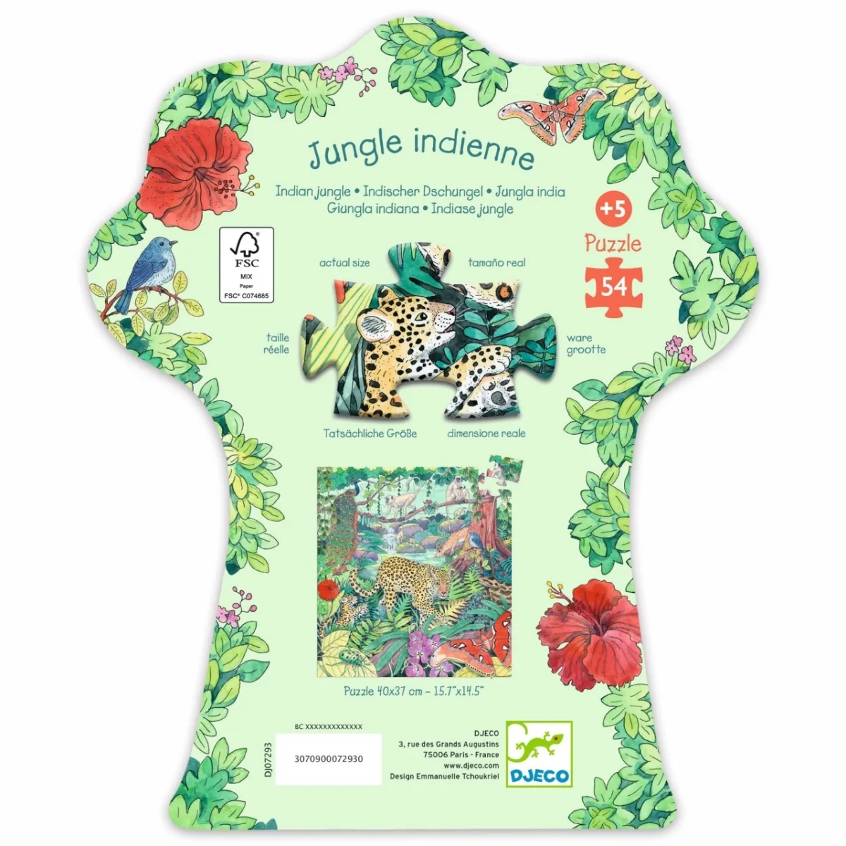 Puzzle Jungla Indiana, Djeco - imagine 4