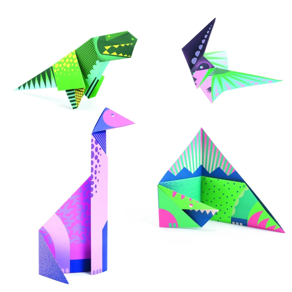 Joc creativ origami Dinozauri, Djeco - imagine 4