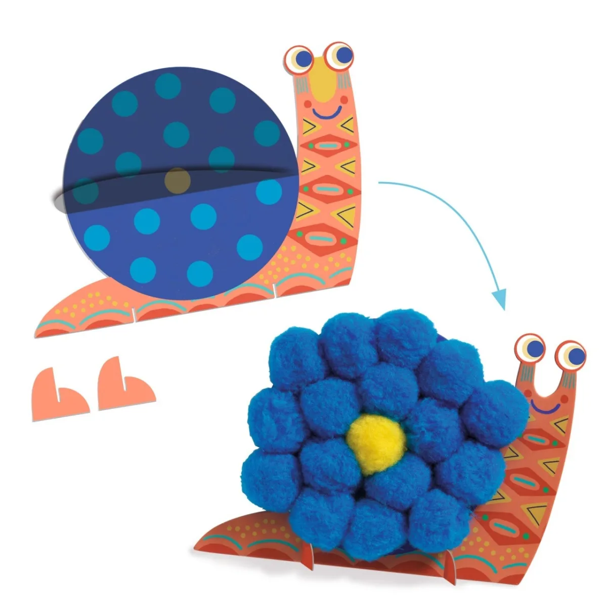 Atelier creativ Animale pufoase,Djeco - imagine 4