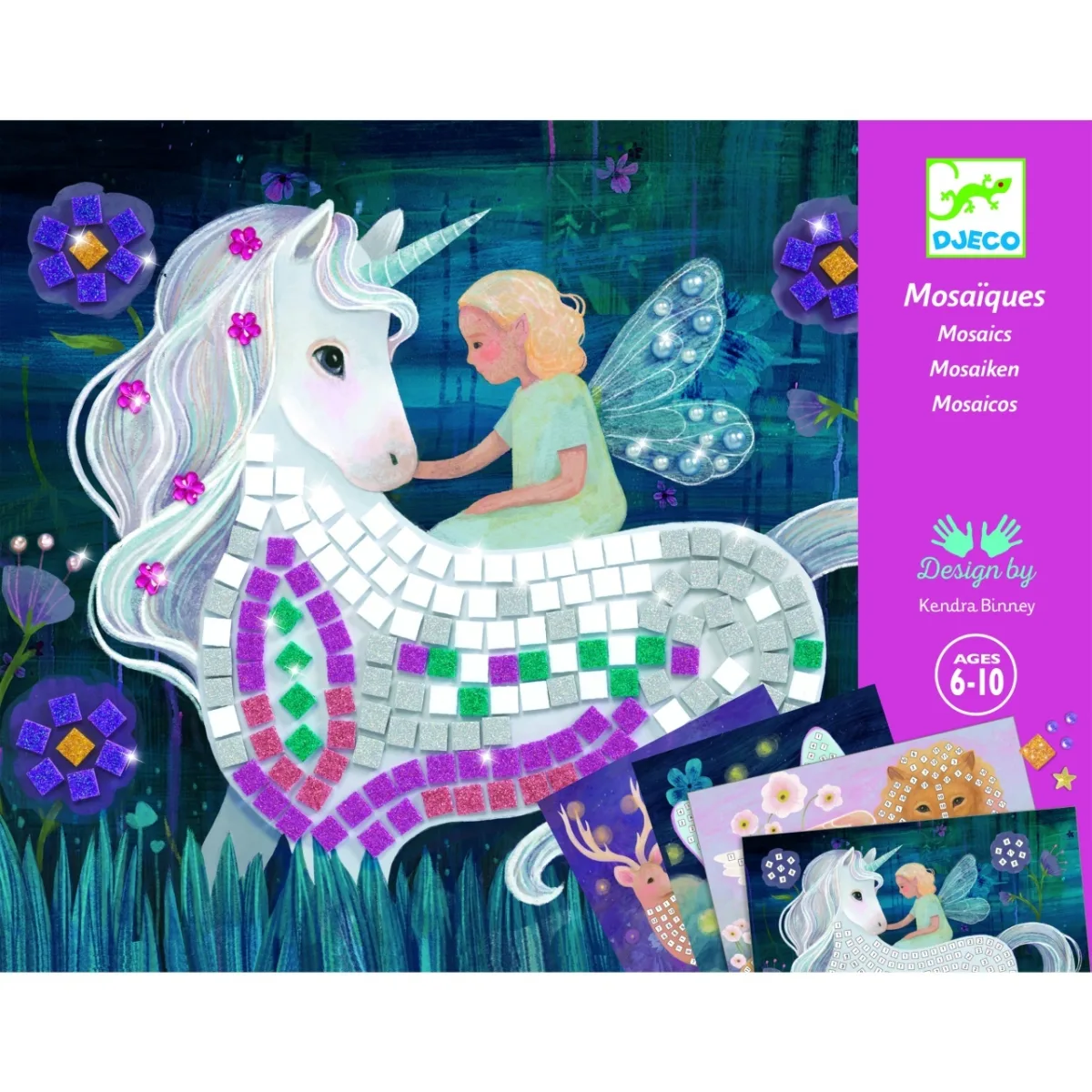 Joc creativ mozaic Unicornul fermecat, Djeco - imagine 5