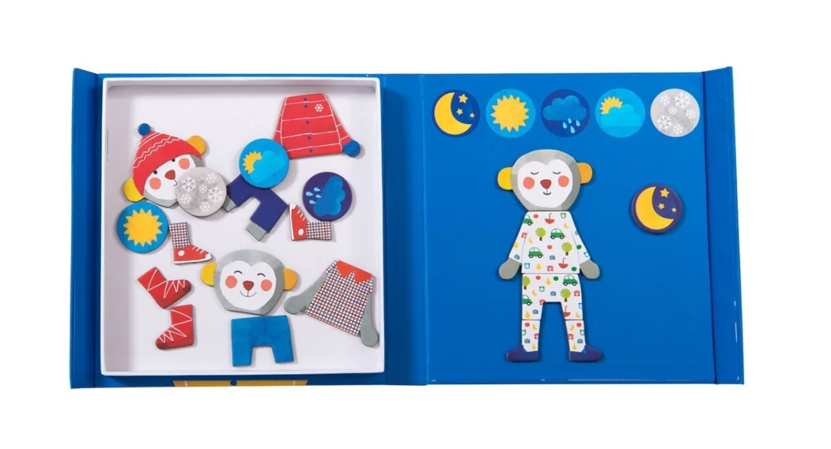 Joc magnetic anotimpuri Popipop, Moulin Roty - imagine 2
