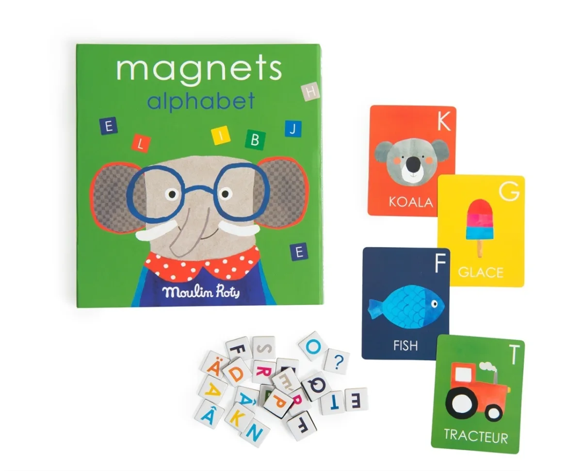 Joc magnetic alfabet Popipop, Moulin Roty - imagine 2