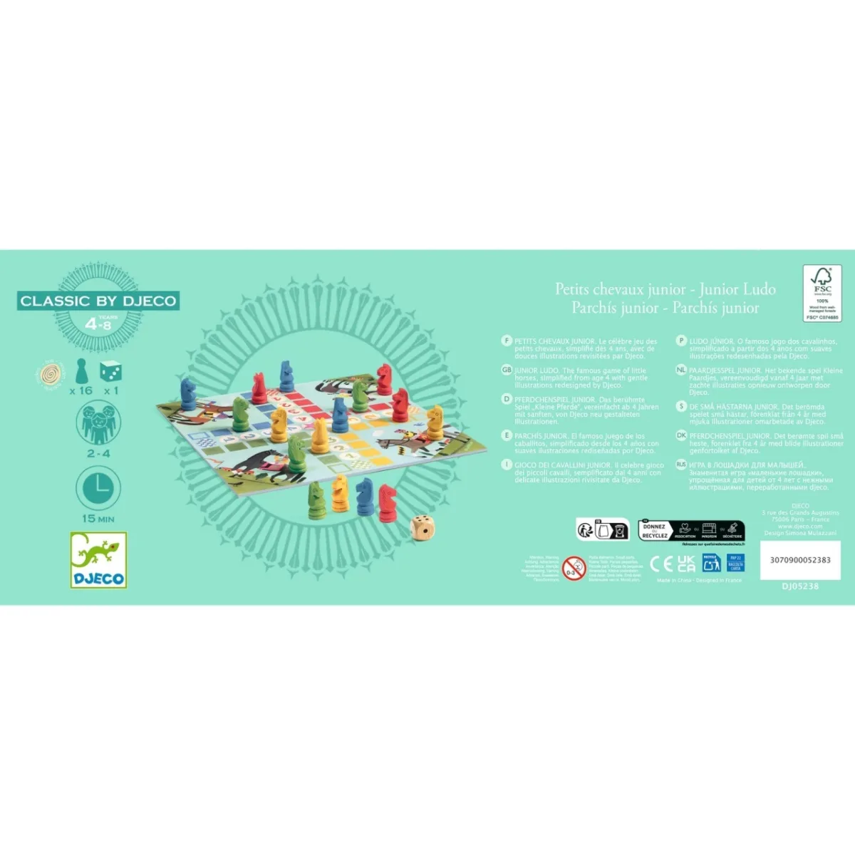 Joc de societate Ludo, Djeco - imagine 4
