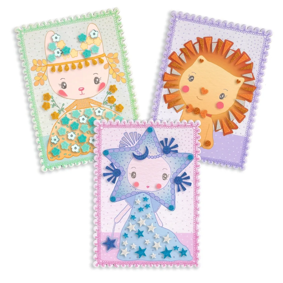 Kit creativ cu mozaic Tinyly Margo & Co, Djeco - imagine 2