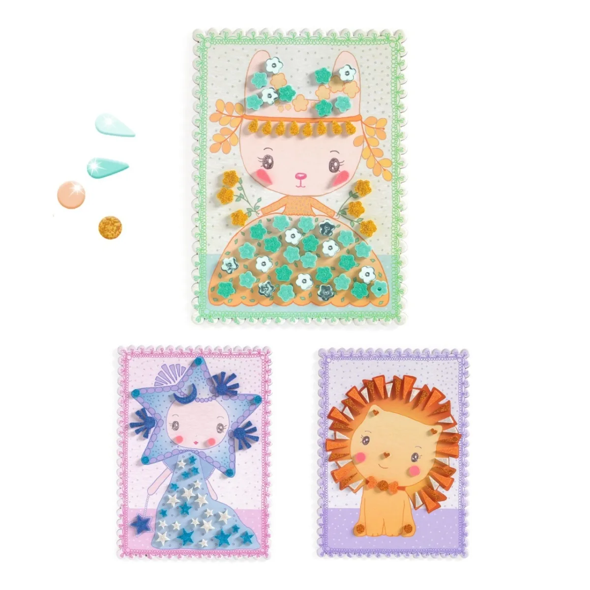 Kit creativ cu mozaic Tinyly Margo & Co, Djeco - imagine 3