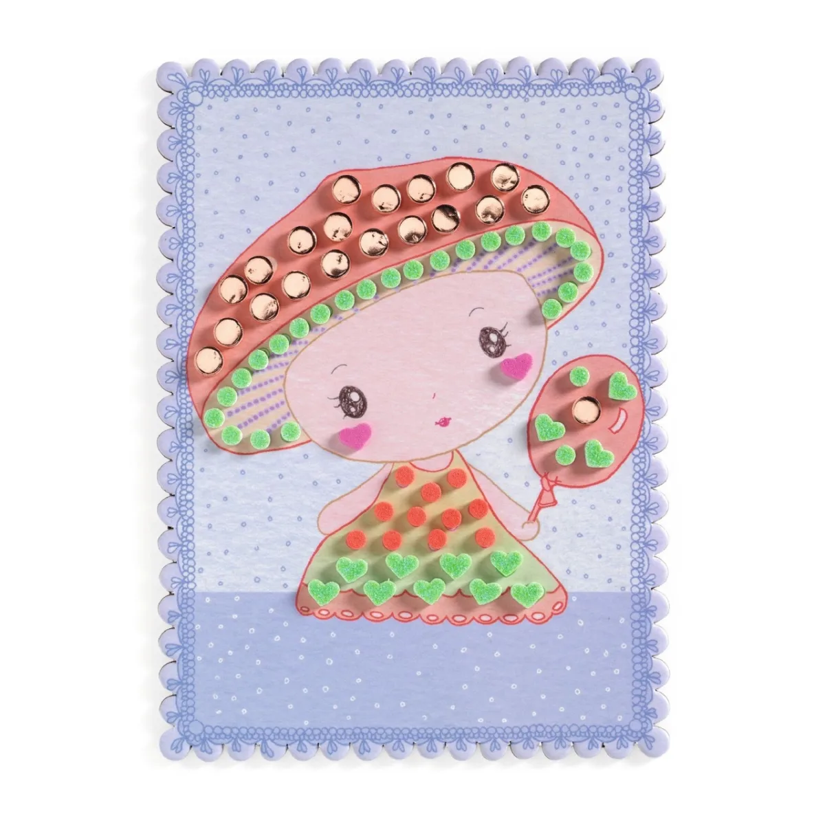 Kit creativ cu mozaic Tinyly Stella, Minico & Mushy, Djeco - imagine 2