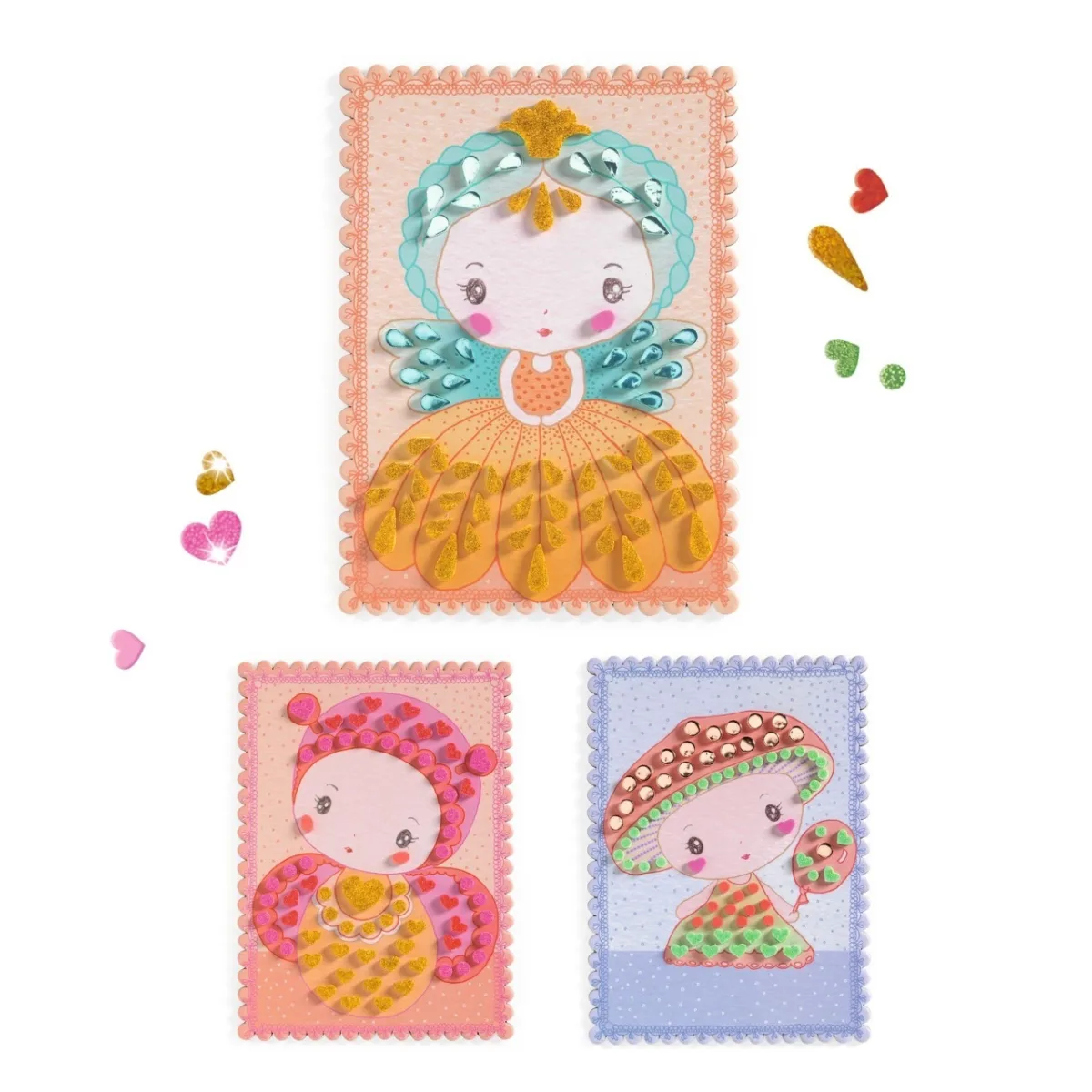 Kit creativ cu mozaic Tinyly Stella, Minico & Mushy, Djeco - imagine 3