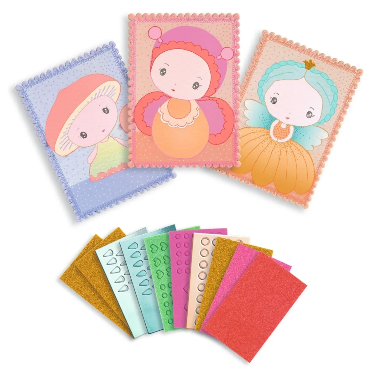Kit creativ cu mozaic Tinyly Stella, Minico & Mushy, Djeco - imagine 5