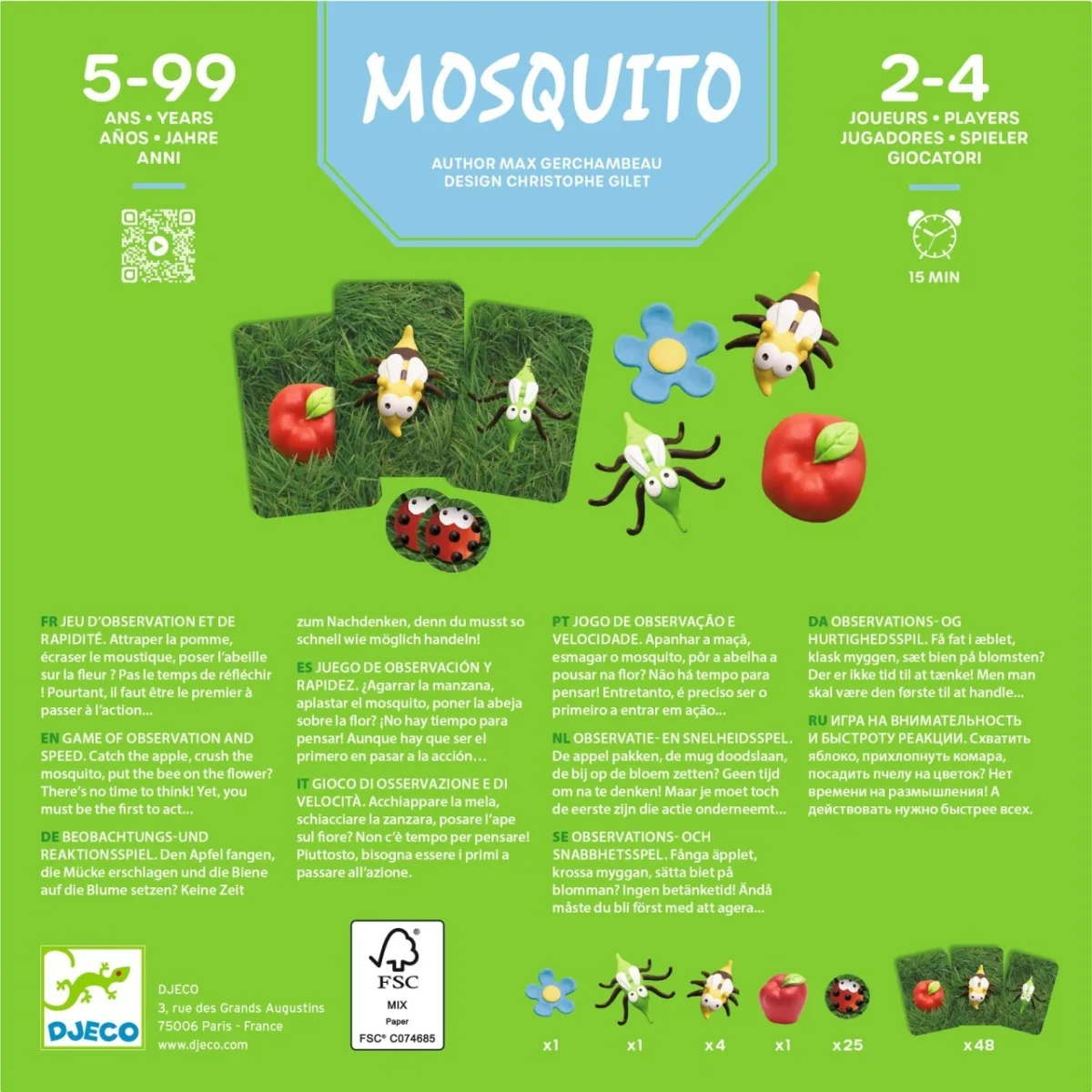 Joc de viteza si observatie Mosquito, Djeco - imagine 3