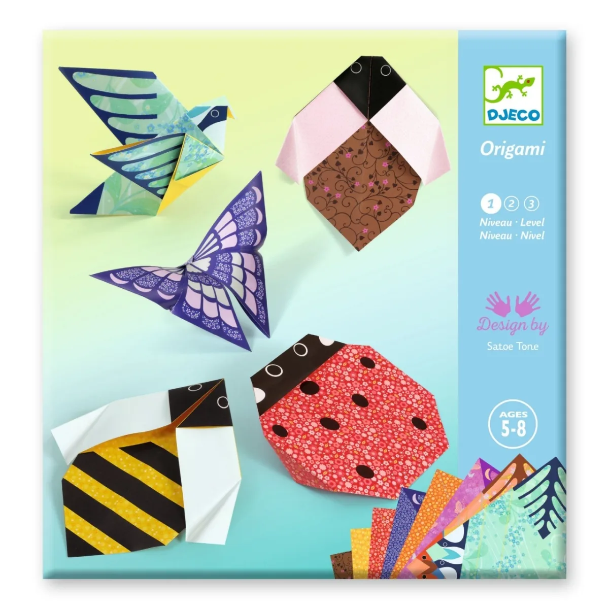 Joc creativ origami Micii locuitori ai gradinii, Djeco