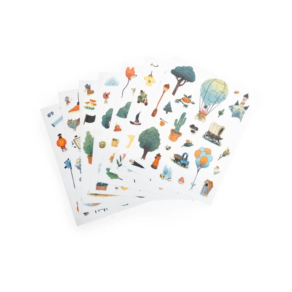 Carte de colorat cu stickere Gasca lui Jojo, Moulin Roty - imagine 2