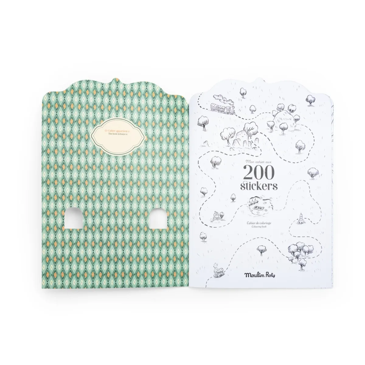 Carte de colorat cu stickere Gasca lui Jojo, Moulin Roty - imagine 5