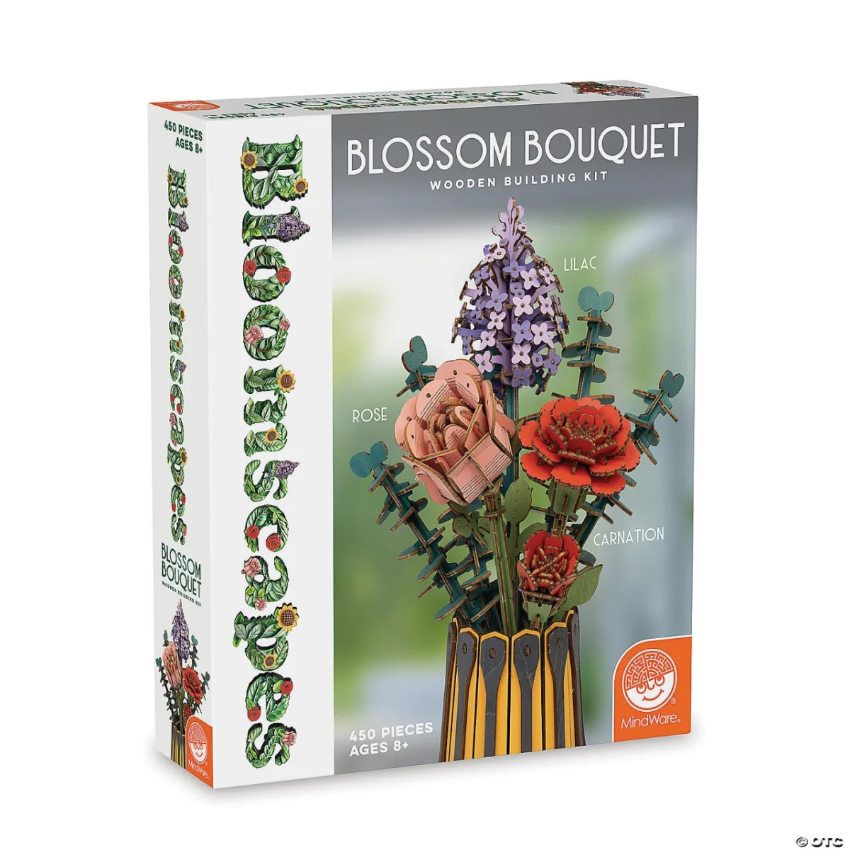 Set constructie Buchet de flori, din lemn, Bloomscapes Blossom Bouquet - set creativ 450 piese