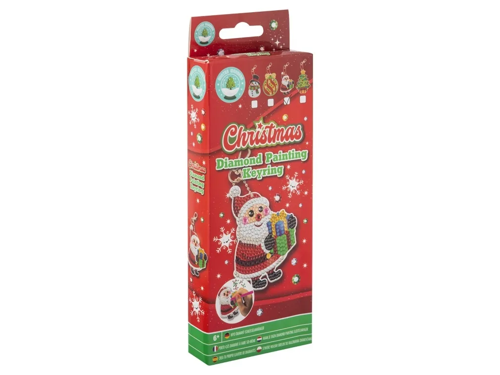 Set creativ DIY, Breloc cu tematica de Craciun(Mos Craciun) Mos Craciun