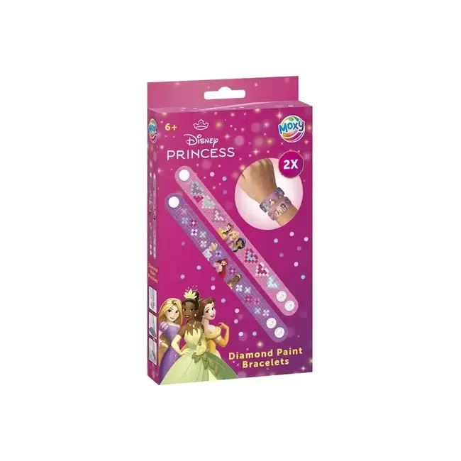 Set creativ DIY, Creeaza bratari cu tehnica diamond painting, Disney Princess