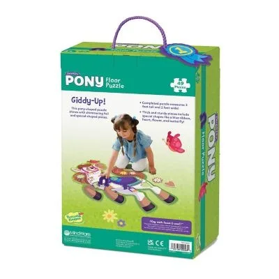 Pony floor puzzle - Puzzle de podea in forma de ponei - imagine 2