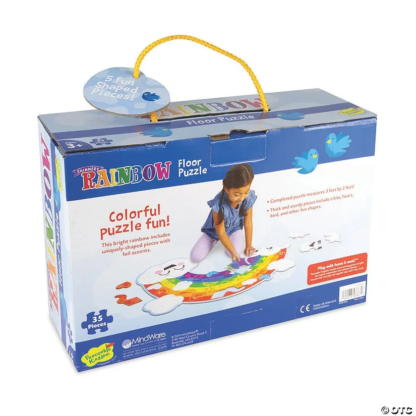Puzzle de podea curcubeu, Peaceable Kingdom - imagine 2