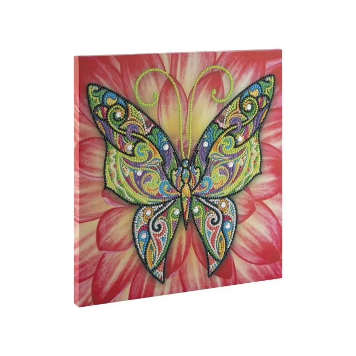 Set creativ cu strasuri, Diamond paint, Canvas Fluture - imagine 2
