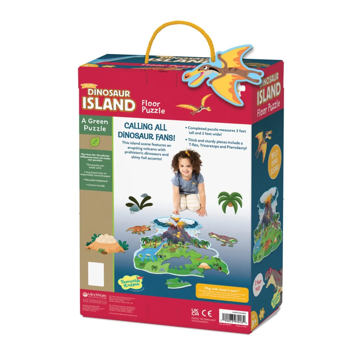 Puzzle de podea Insula dinozaurilor, Peaceable Kingdom - imagine 3