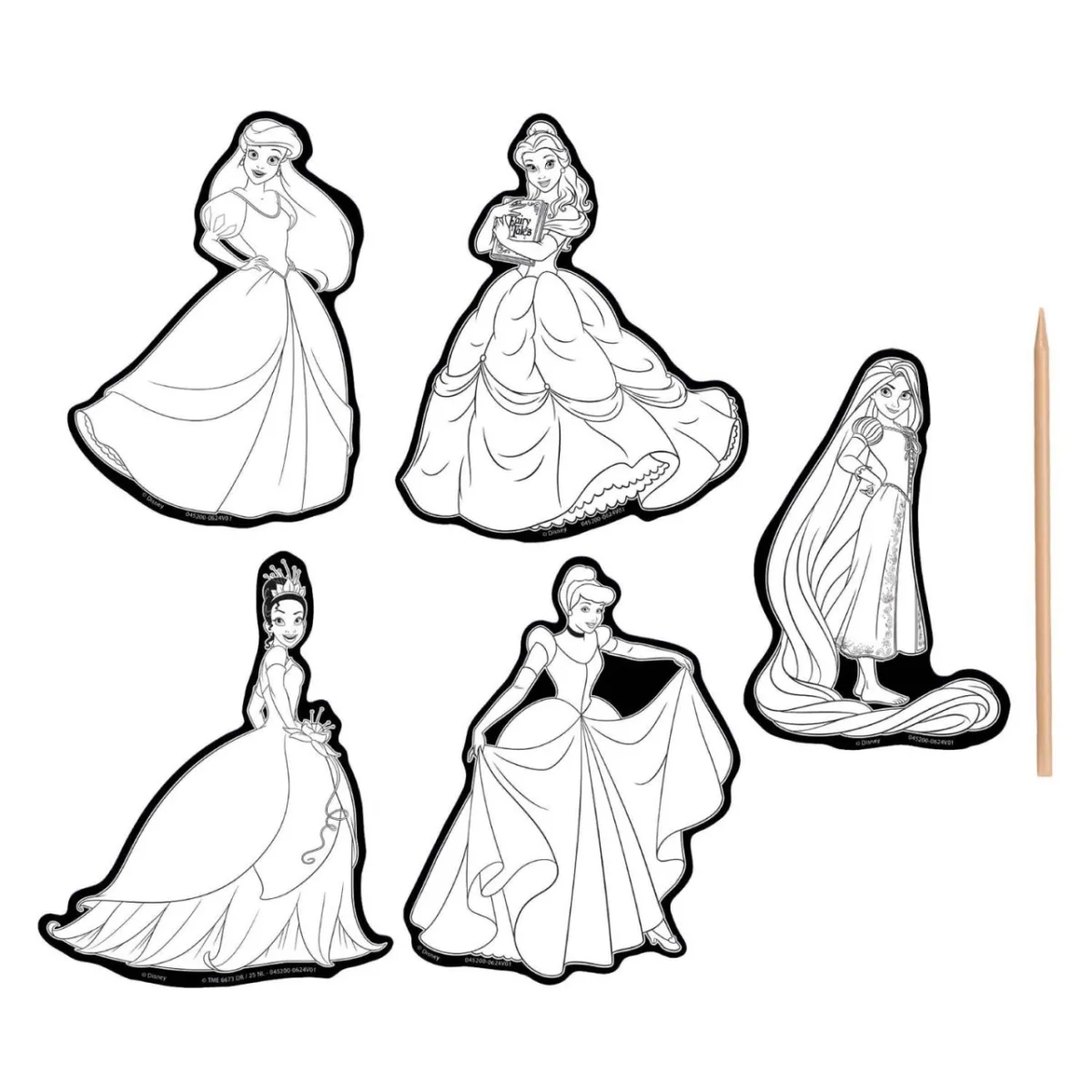 Set creativ de razuit, Abtibilduri magice cu Disney Princess - imagine 3