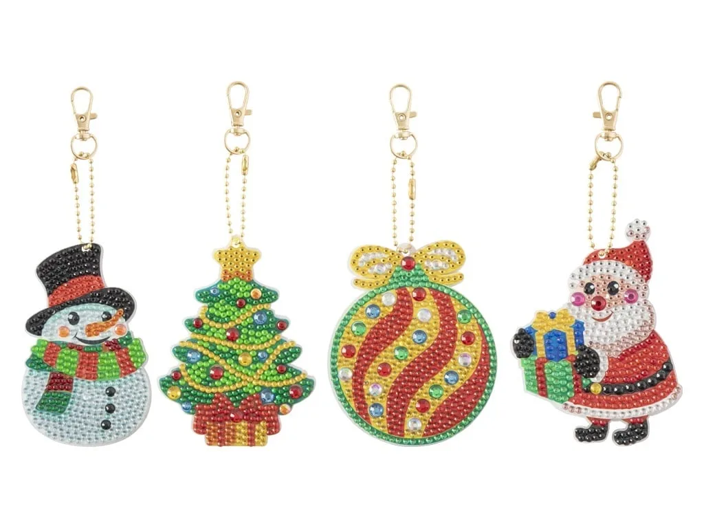 Set creativ DIY, Breloc cu tematica de Craciun(Om de Zapada) Om de Zapada - imagine 2