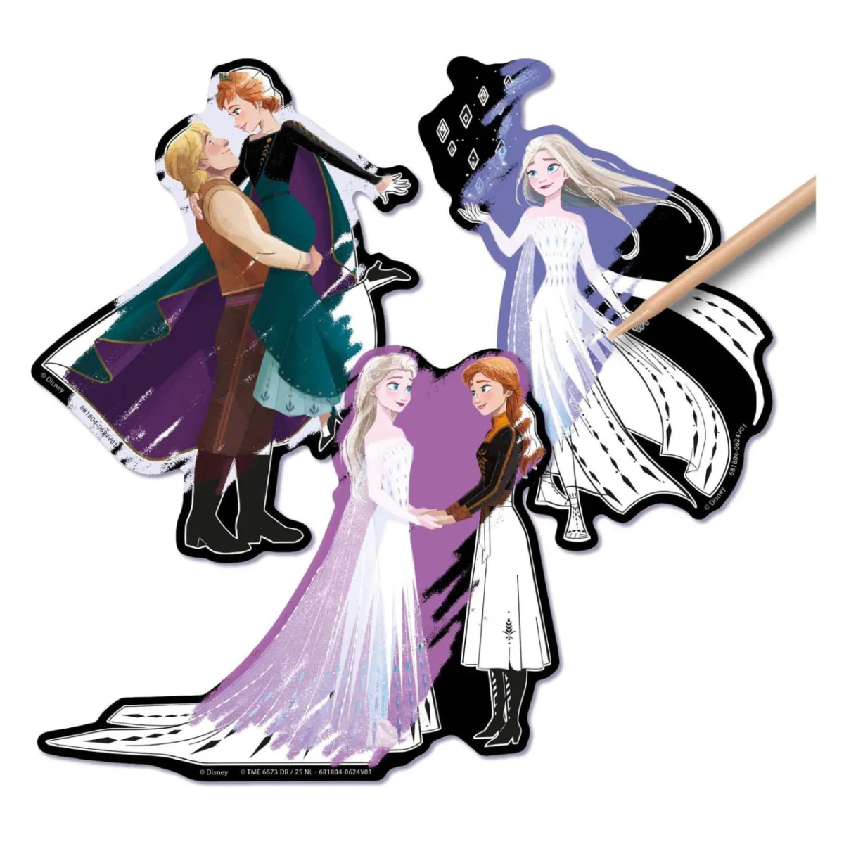Set creativ de razuit Abtibilduri Frozen - imagine 2