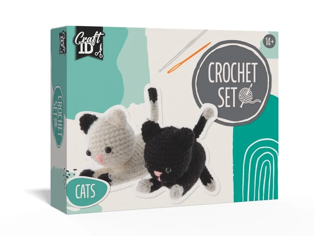 Set creativ DIY de crosetat Pisicute, Craft ID
