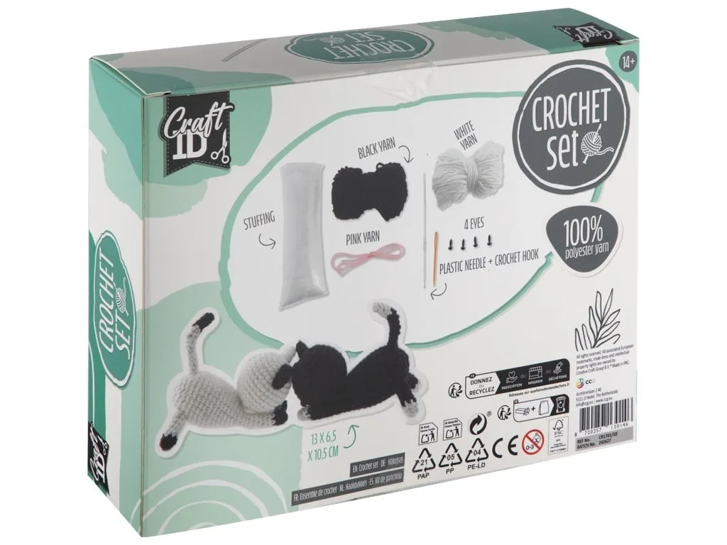 Set creativ DIY de crosetat Pisicute, Craft ID - imagine 2