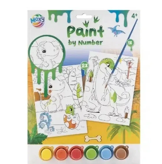 Set creativ Picteaza pe numere dinozaur