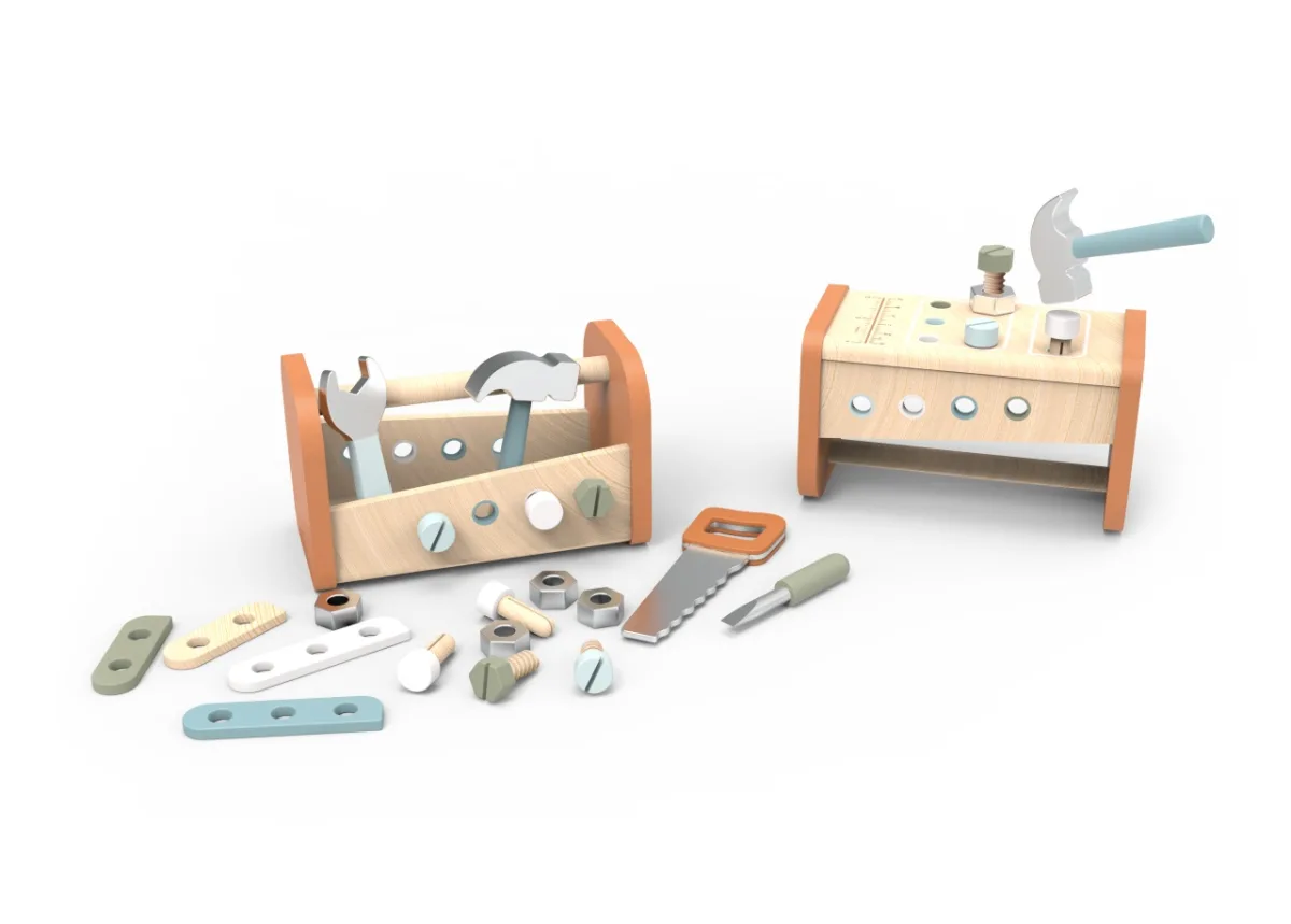 Banc de lucru si trusa de scule din lemn, Speedy Monkey - imagine 2