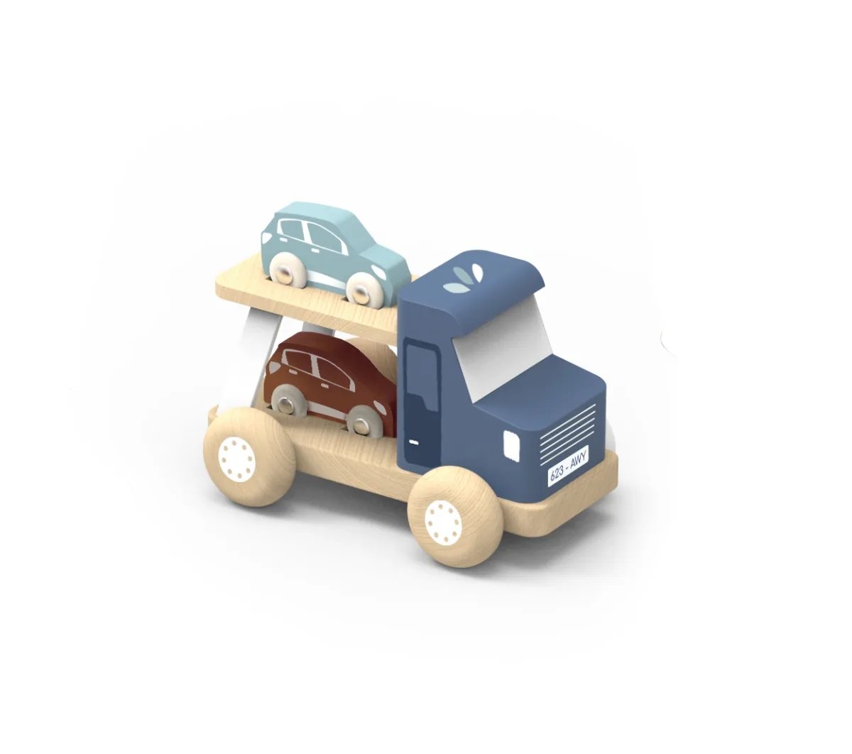 Camion transportor din lemn, Speedy Monkey - imagine 2
