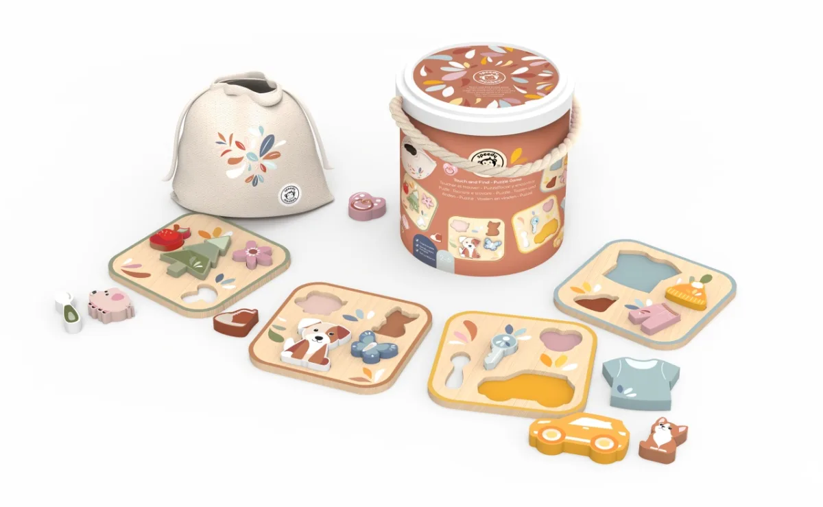 Puzzle senzorial de potrivire a formelor, Speedy Monkey - imagine 2