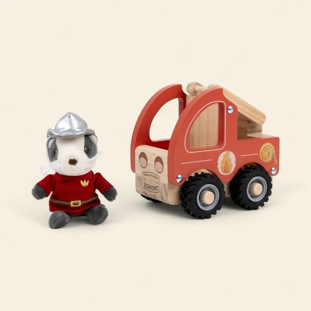 Masina de pompieri cu personaj, Egmont Toys - imagine 3