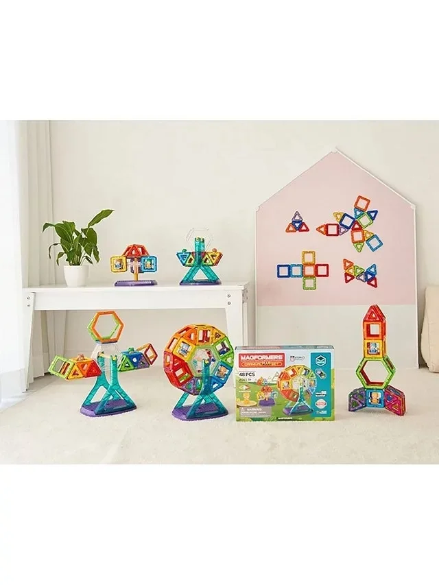 Set magnetic de construit Magformers, Carnival Plus, 48 piese - imagine 4