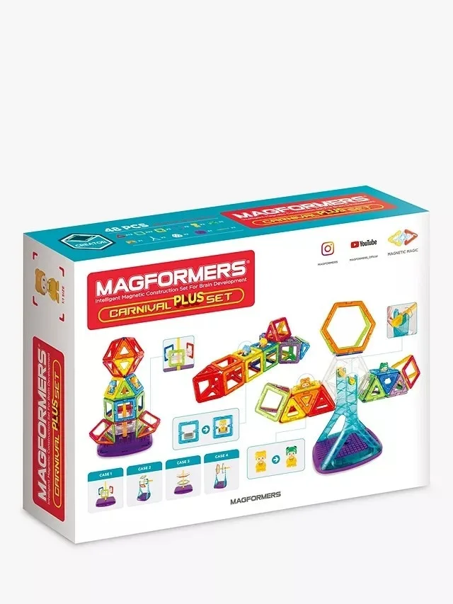 Set magnetic de construit Magformers, Carnival Plus, 48 piese - imagine 5