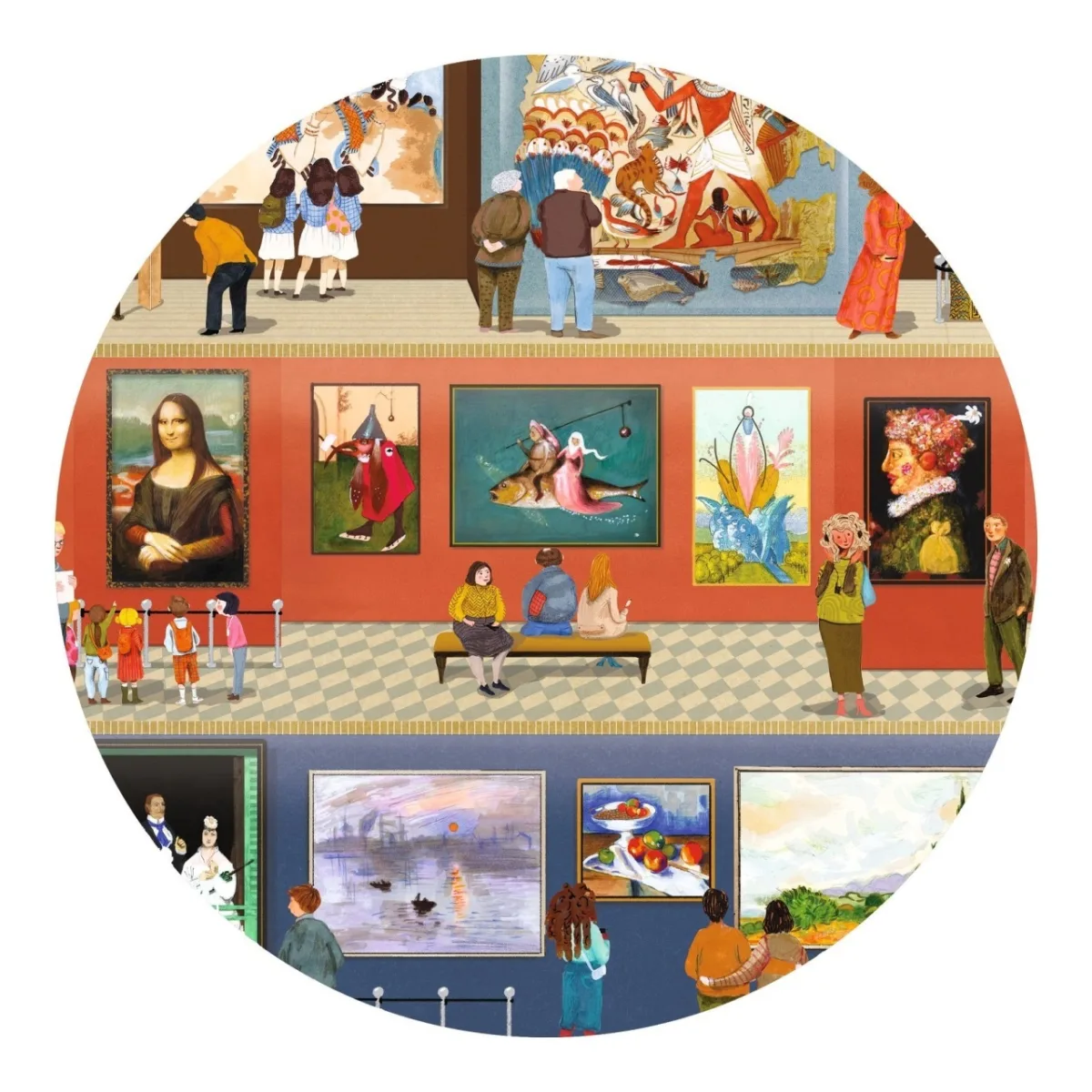 Puzzle Observatie La muzeu, Djeco - imagine 2
