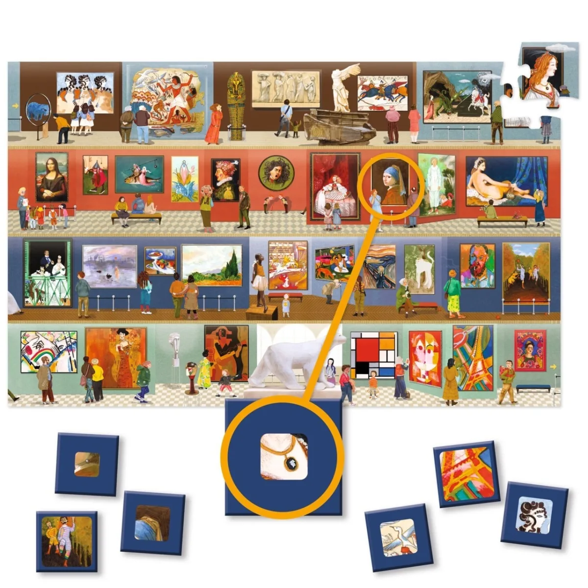 Puzzle Observatie La muzeu, Djeco - imagine 3