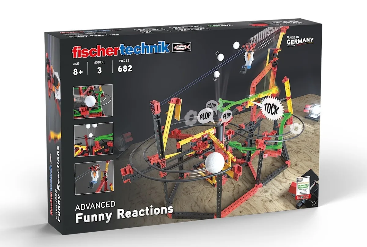 Kit STEM Circuite XL de reactii in lant traznite, Fischertechnik
